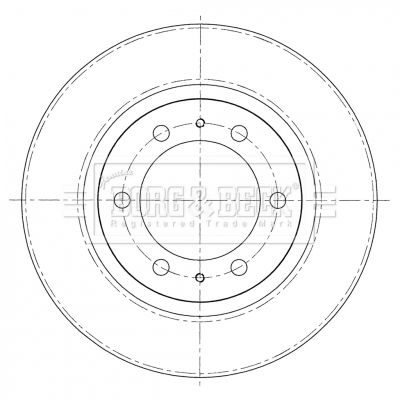 BORG & BECK Тормозной диск BBD5375